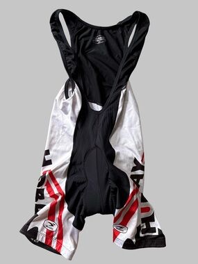 Sugoi Padded Cycling Bib Shorts Performance Singlet Bike Mens Med Conquer Cancer